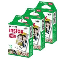Fujifilm เซ็ตฟิล์มกล้องโพราลอยด์ Instax Mini (3 แพ็ก) + อัลบั้ม 1 เล่ม (คละสี/คละแบบ)