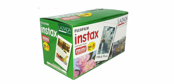 FujiFilm Mini Instax Film ขอบขาว 20 x 5 แพ็คสุดคุ้ม