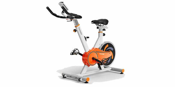 KF-FIT จักรยานออกกำลังกาย SPINNING BIKE MAKETEC สีขาว-ส้ม