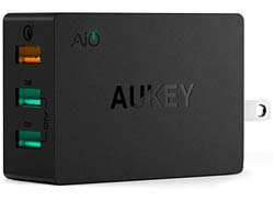 Aukey 3 Ports Quick Charge 3.0 42W แนะนำที่ชาร์จแบตสมาร์ทโฟนแท้