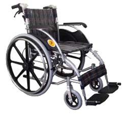 Triple Y Wheelchair Y874L รถเข็นผู้ป่วยพับได้ แบบอลูมิเนียม ล้อแม็ก