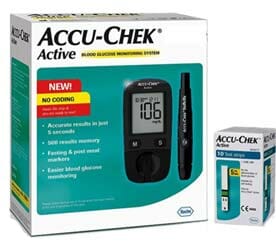 Accu-Chek Active เครื่องเจาะน้ำตาลสำหรับผู้ป่วยเบาหวาน