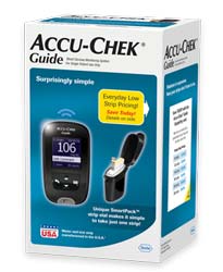 Accu-Chek Guide เครื่องตรวจน้ำตาลในเลือดแบบไร้สายและอุปกรณ์เจาะเลือด