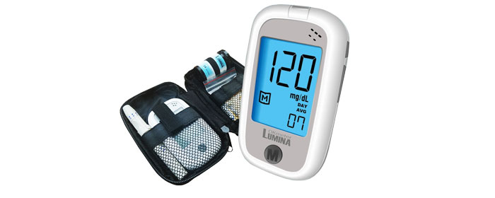 Lumina OK Meter SET COMBO เครื่องตรวจน้ำตาล เครื่องวัดน้ำตาล เครื่องตรวจเบาหวาน Blood Glucose Meter