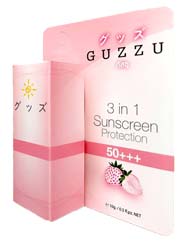 Guzzu 3 in 1 Sunscreen ครีมกันแดดหน้า